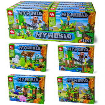 Купить Конструктор 4 в 1 "My World" №F9018 оптом